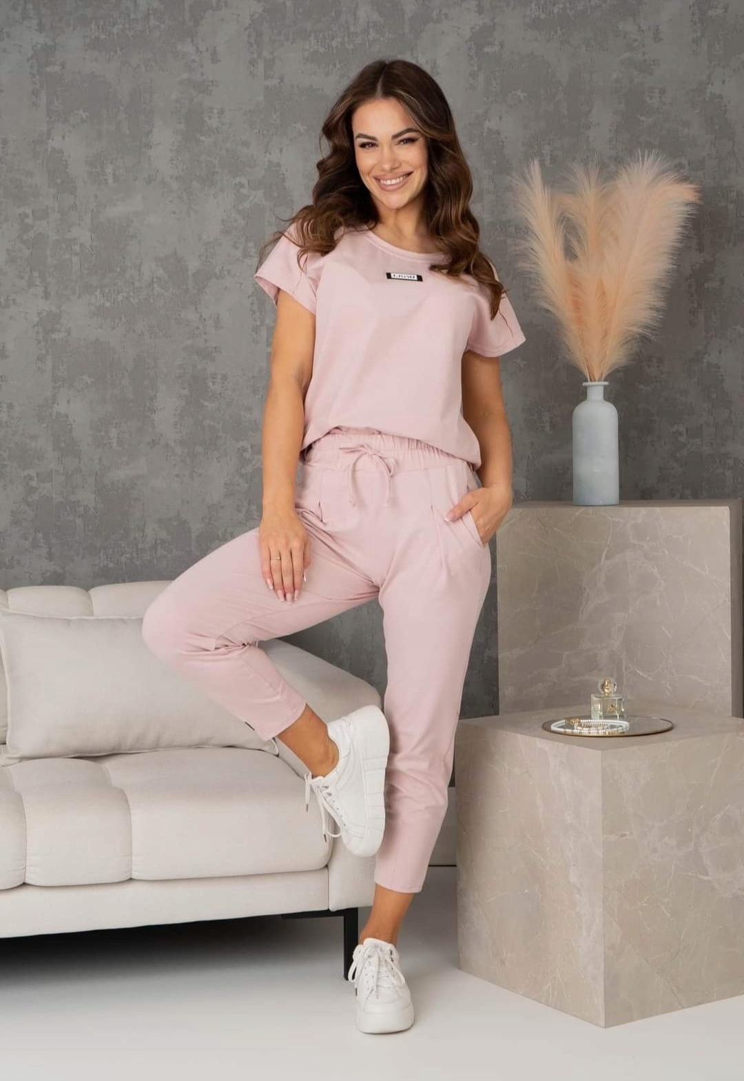 La..mu komplet bawełniany czarny S/M - 1 Rozmiar S/M