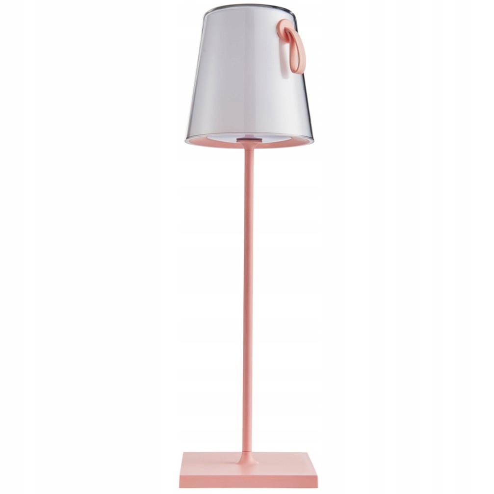 Led stolná lampa ružová do obývačky, spálne, detskej izby Ostap