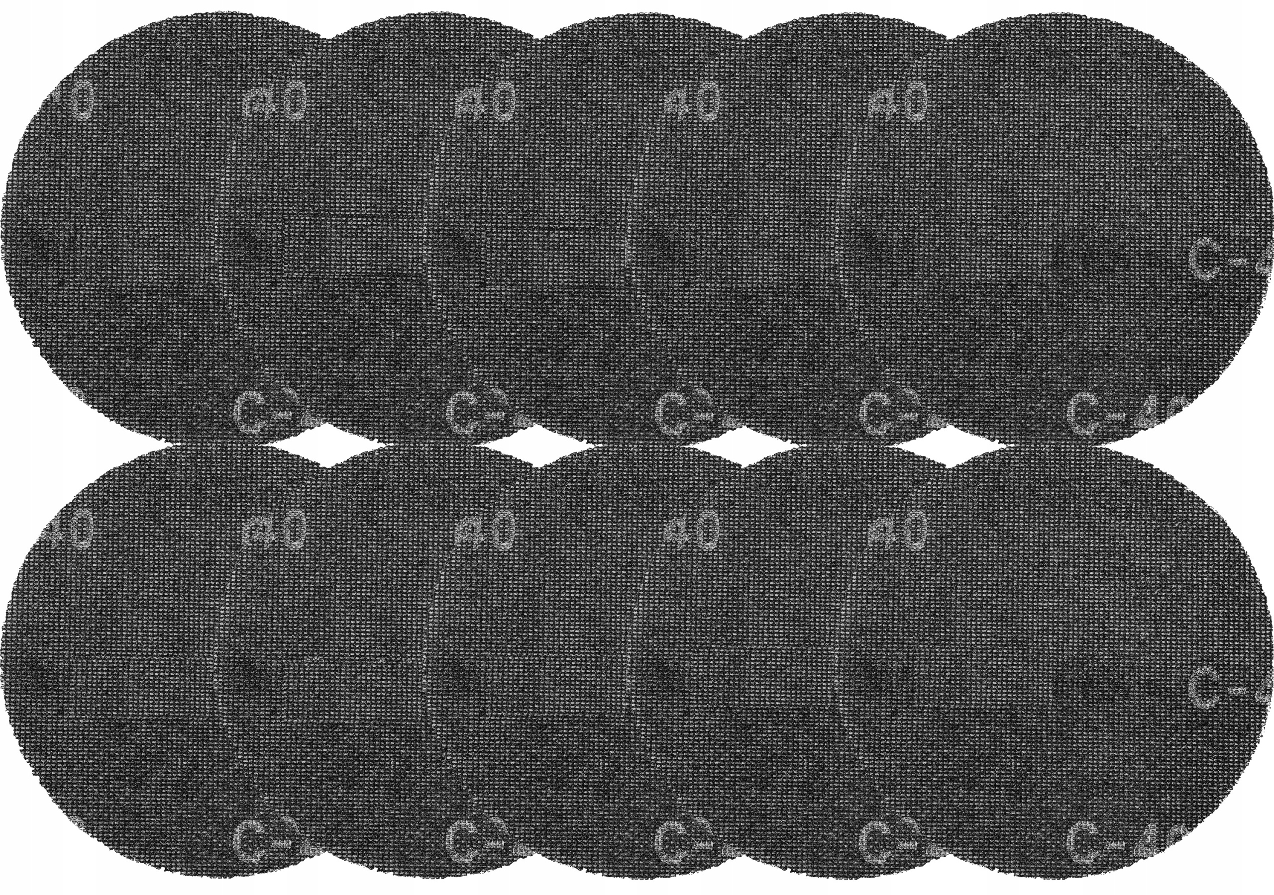 

Siatka ścierna na rzep 225 mm K40 10 szt. Graphite