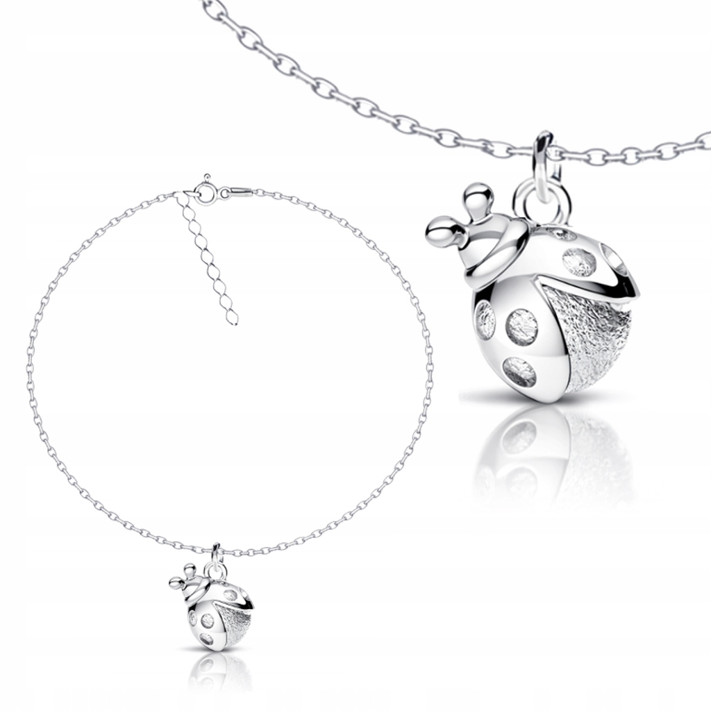 Biedronka Srebrna bransoletka ankier srebro 925 Symbol szczęścia