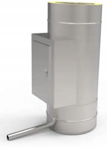 Kd Izolovaná čistička dvířka odkapávač fi 300 gr. 1,0 mm komínová vložka