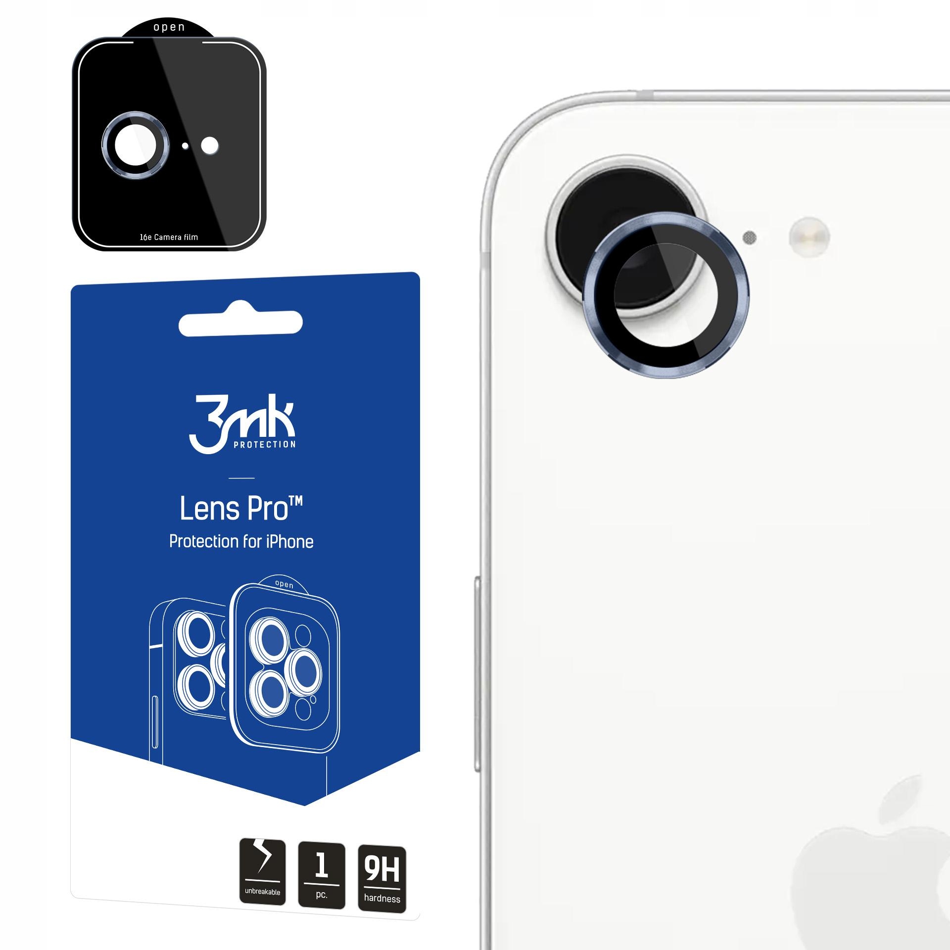 Szkło hartowane na obiektyw aparatu 3mk Lens Protection Pro do iPhone 16e