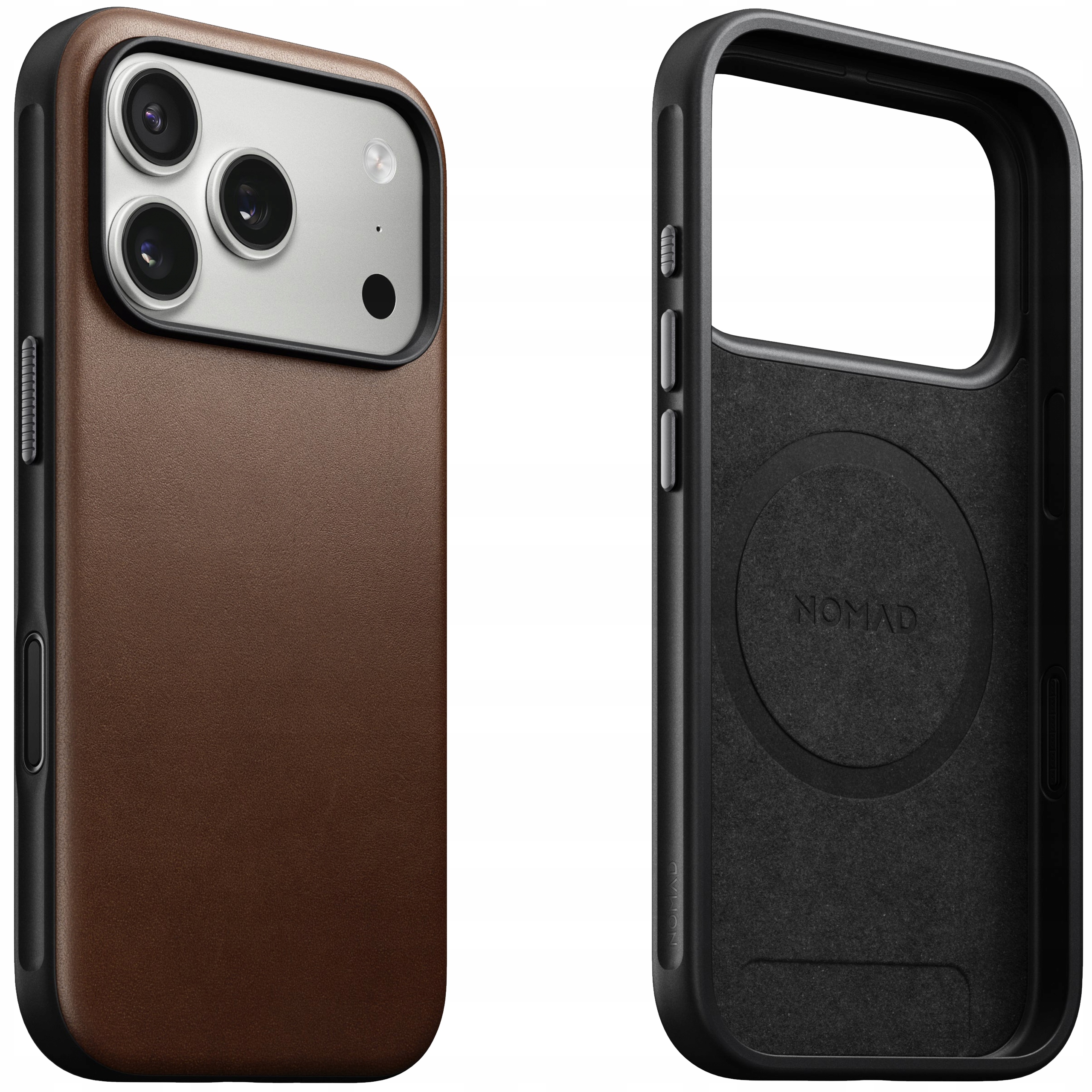 Nomad Modern Leather Case – Pouzdro s MagSafe pro iPhone 17 Pro Cover