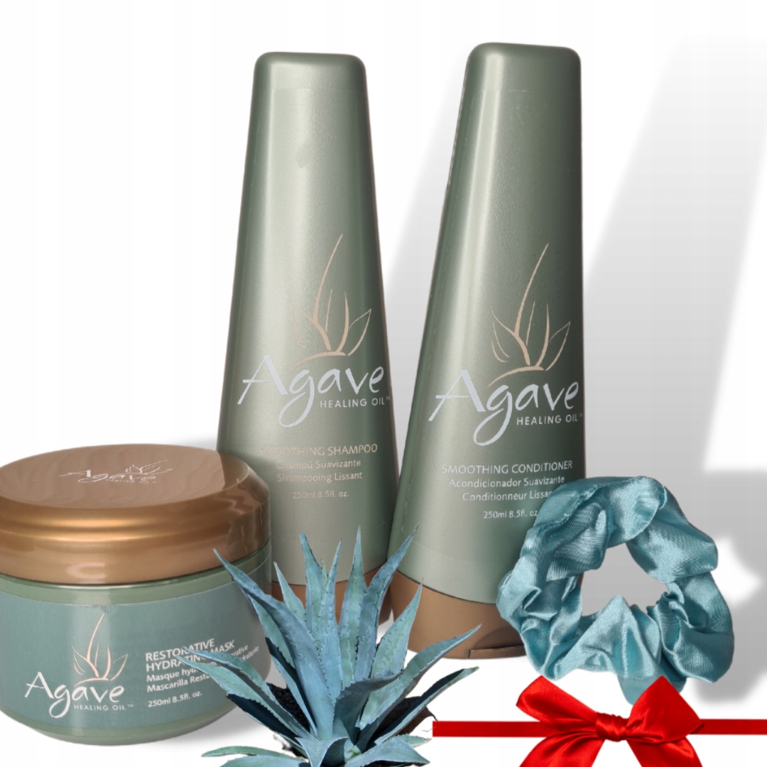 AGAVE SZAMPON ODŻYWKA MASK KERATYNA NANOPLASTIA !