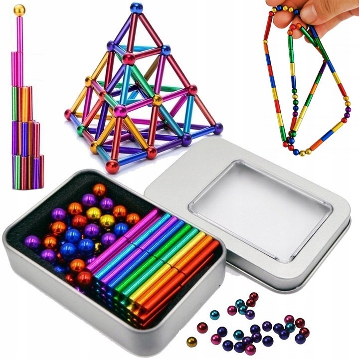 

Kulki Magnetyczne Klocki Neocube XXL 11mm 152szt