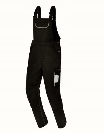 014 Ogrodniczki robocze Parkside Spodnie robocze na szelkach Czarne 58