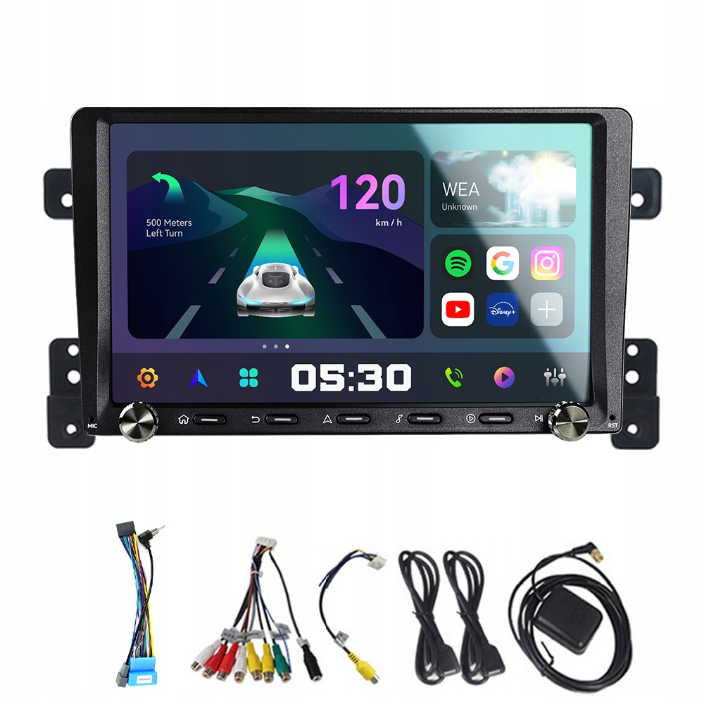 2Din Android 13 autorádio pro Suzuki Grand Vitara 3 2005-2015 Carplay Rds