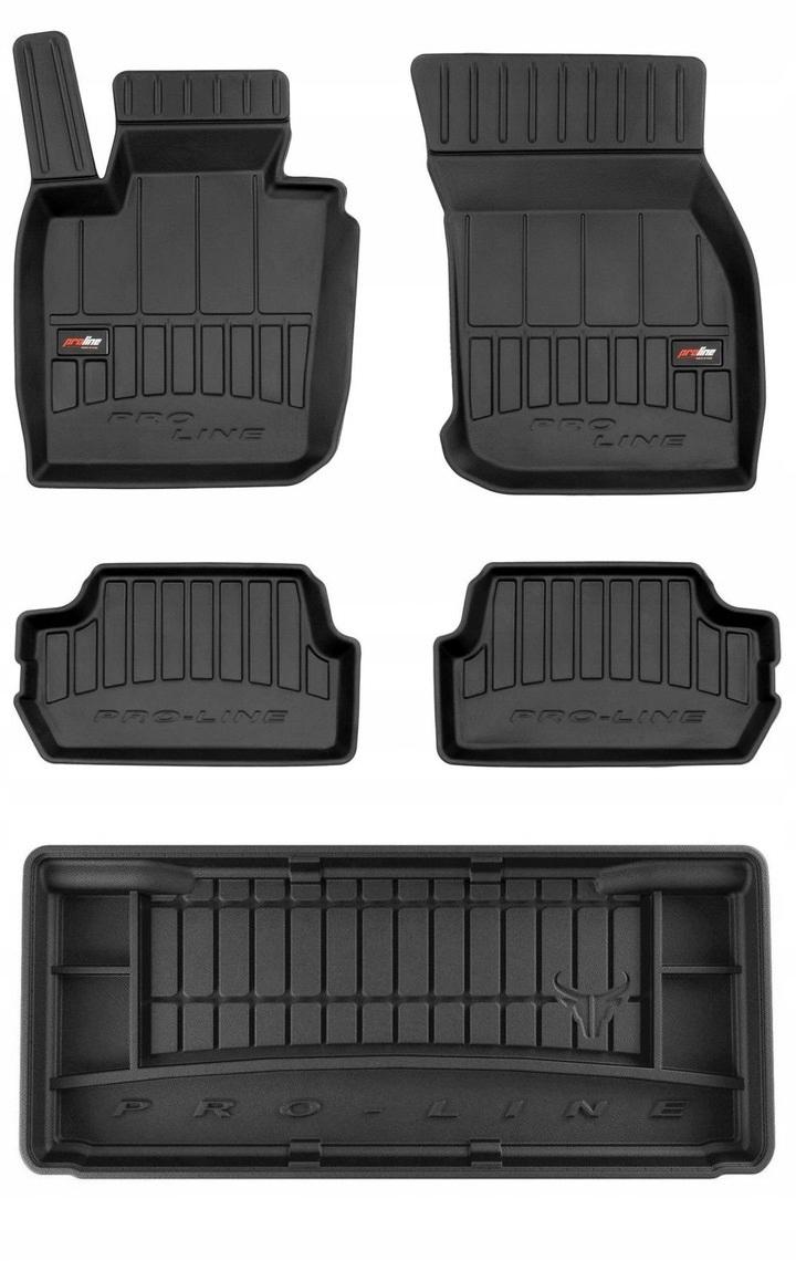 Sada 3D gumových koberců rohož do kufru Mini Cooper S Hb od roku 2014
