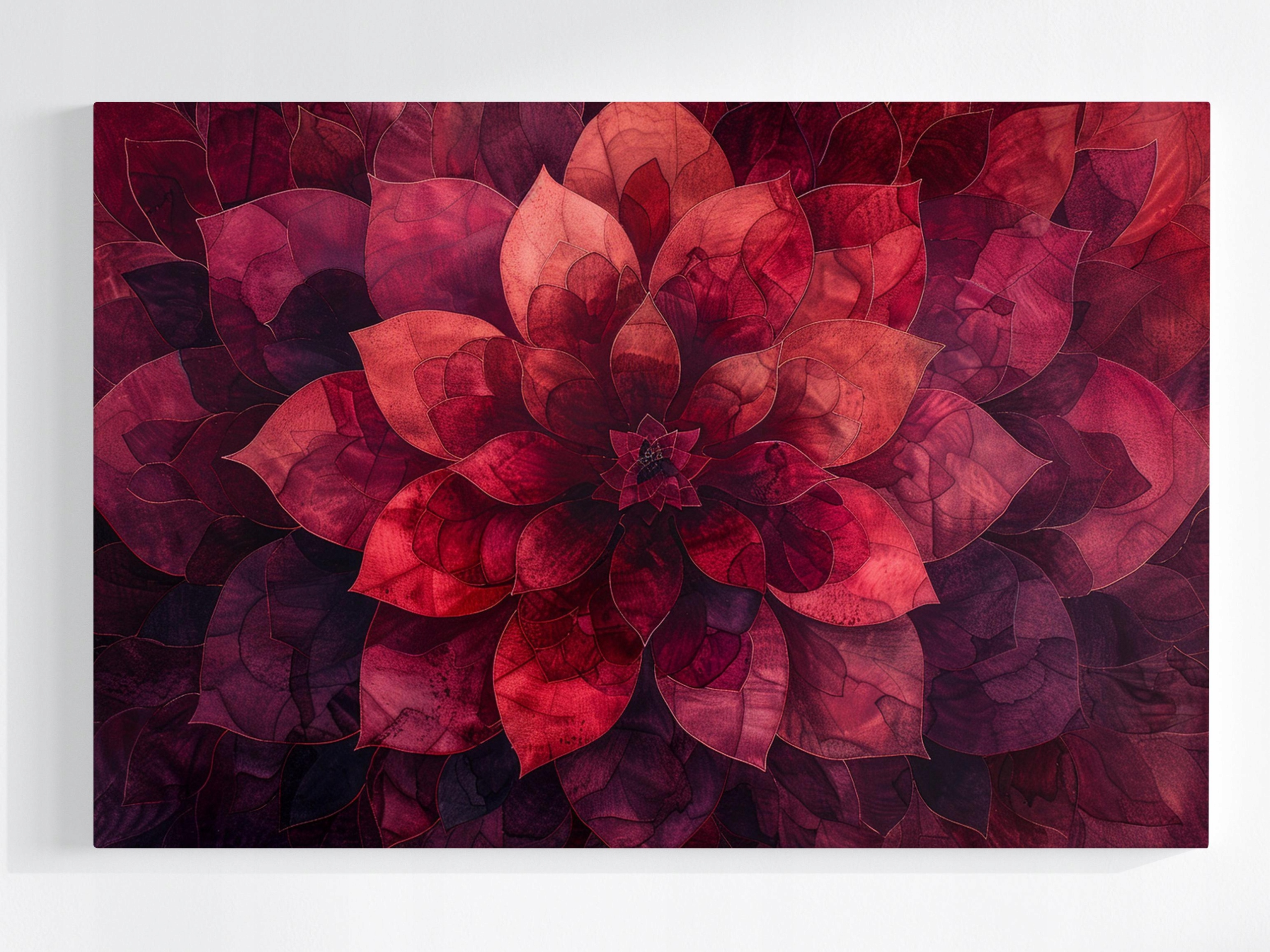 Obraz Na Plátně Canvas Mandala Květ Listy Příroda Harmonie Relaxace 120x80