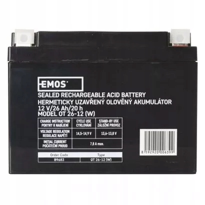 Akumulátor Agm 12V 26Ah 12× 14