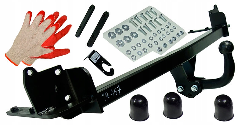 SOLIDNY HAK HOLOWNICZY+OSŁONKI +RĘKAWICZKI do MAZDY PREMACY 98do2006