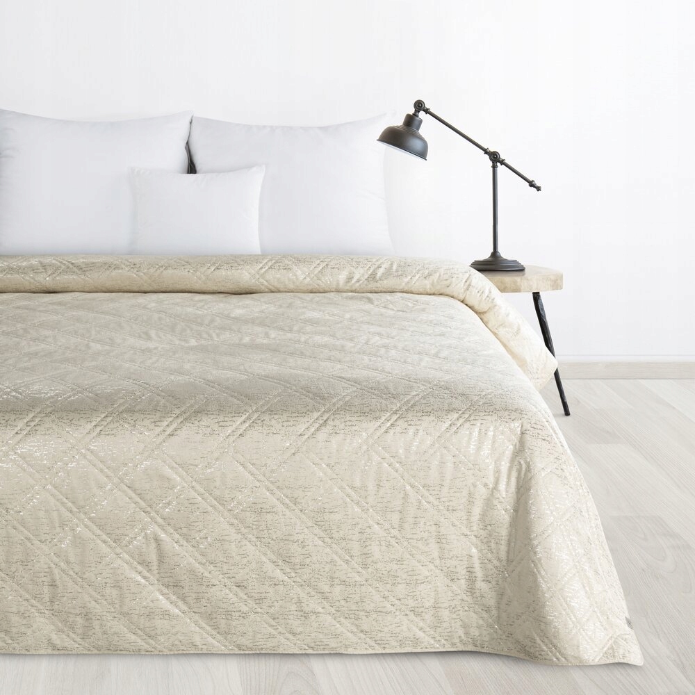 Dekorativní přehoz Luiz 220x240 Design 91 Eurofirany krémový vzor káro