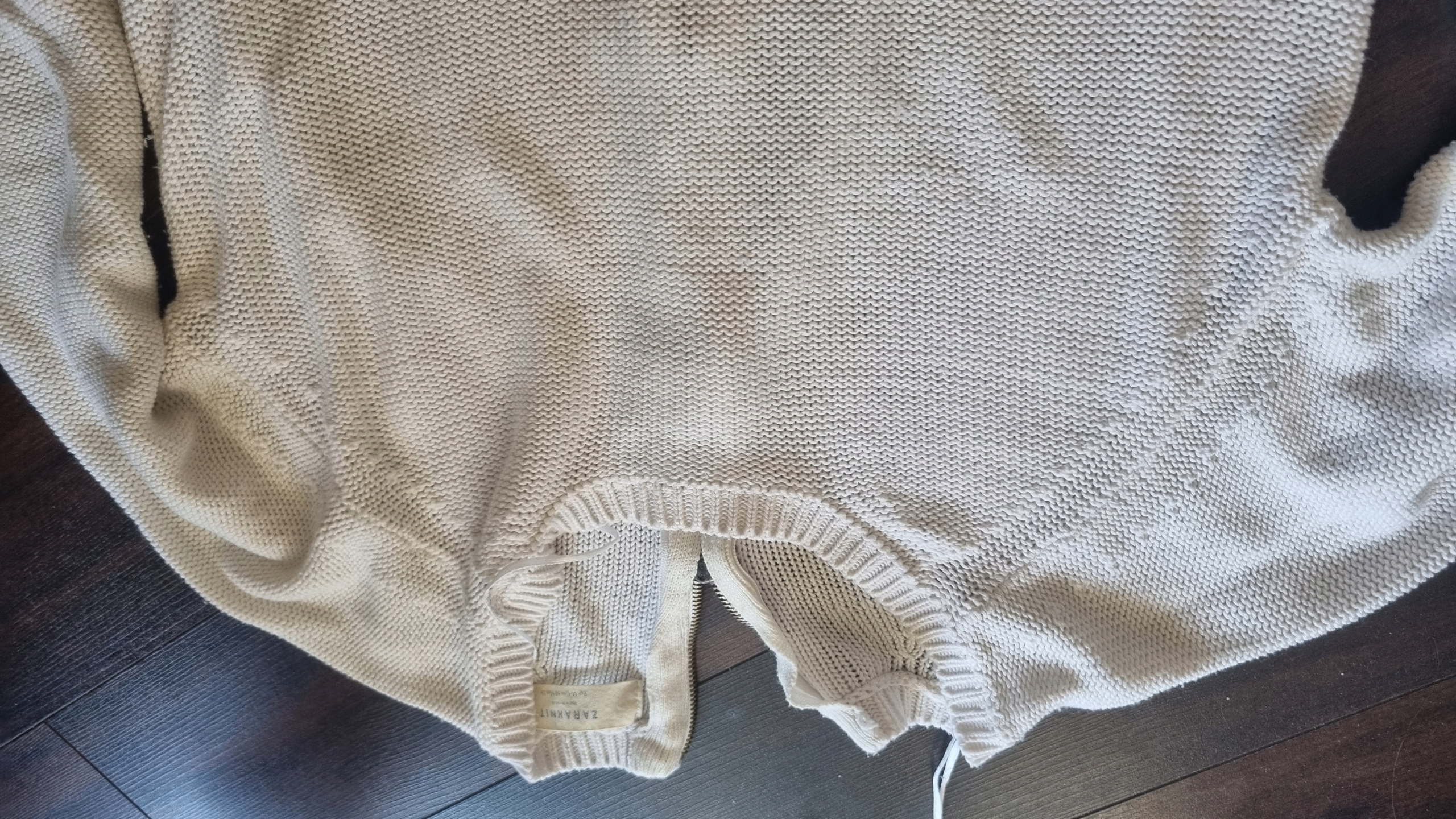 Biały sweter Zara M Marka Zara