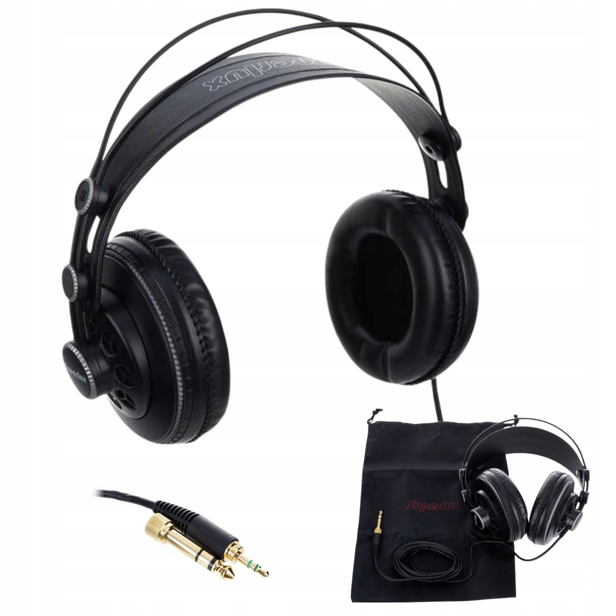 Studiová sluchátka Superlux HD-681 B Polootevřená Hi-Fi monitorovací Bass 32 Ohm