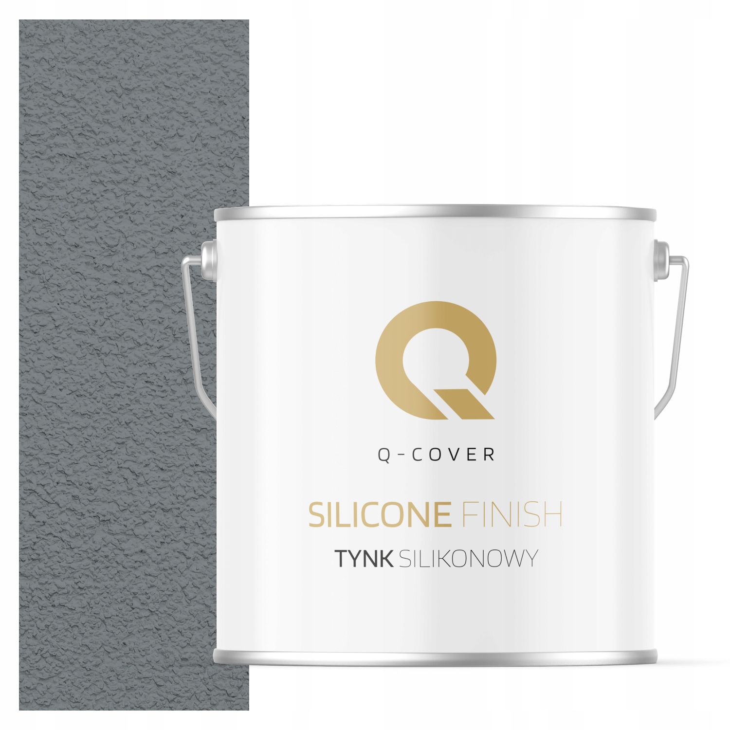 Silikonová Fasádní Omítka Šedomodrá Tmavá F255 7 Kg Granulace 2.0 mm