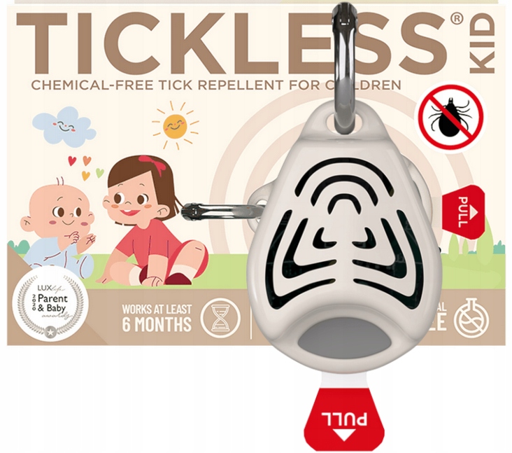 Tickless Kid Č.1 Ochrana dítěte Zařízení na ultrazvukové klíšťata Béžová