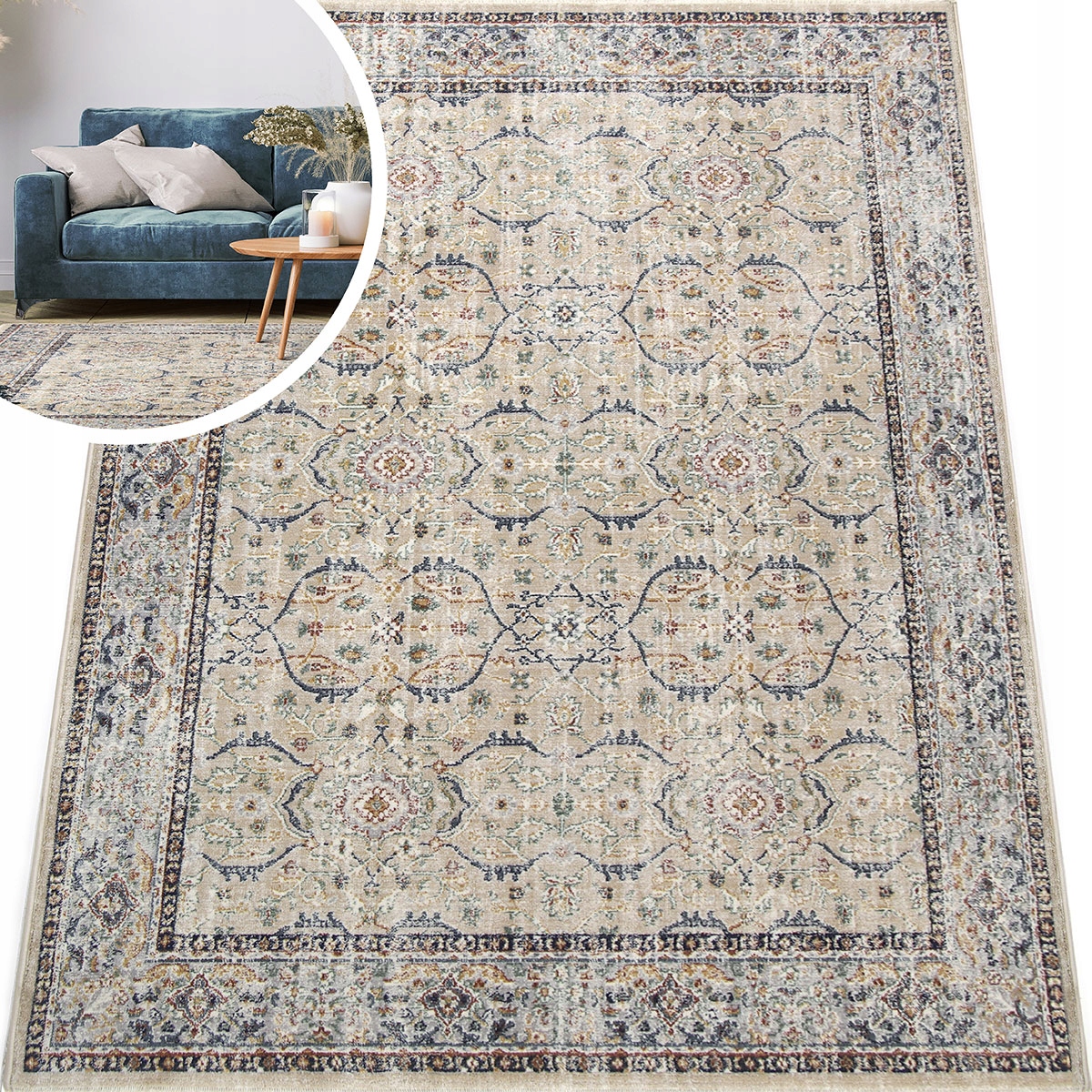 Dywan Orientalny Vintage Rossa Do Salonu 160x234cm