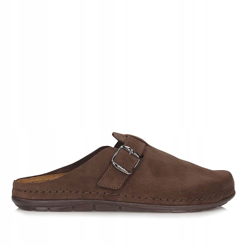 Kožené hnědé pánské pantofle Scholl Inverness Man F32532 1011