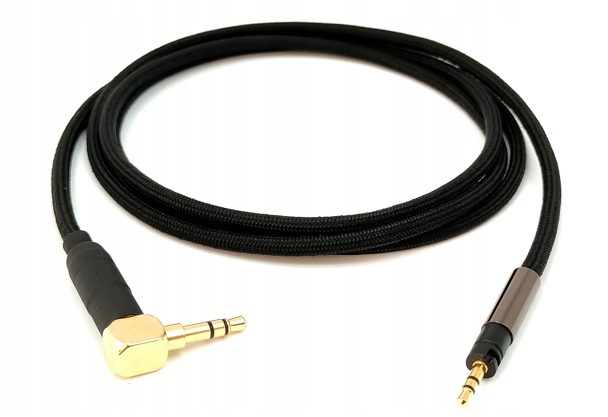 Kabel pro sluchátka Momentum ručně vyrobený konektor 3,5 mm opletený