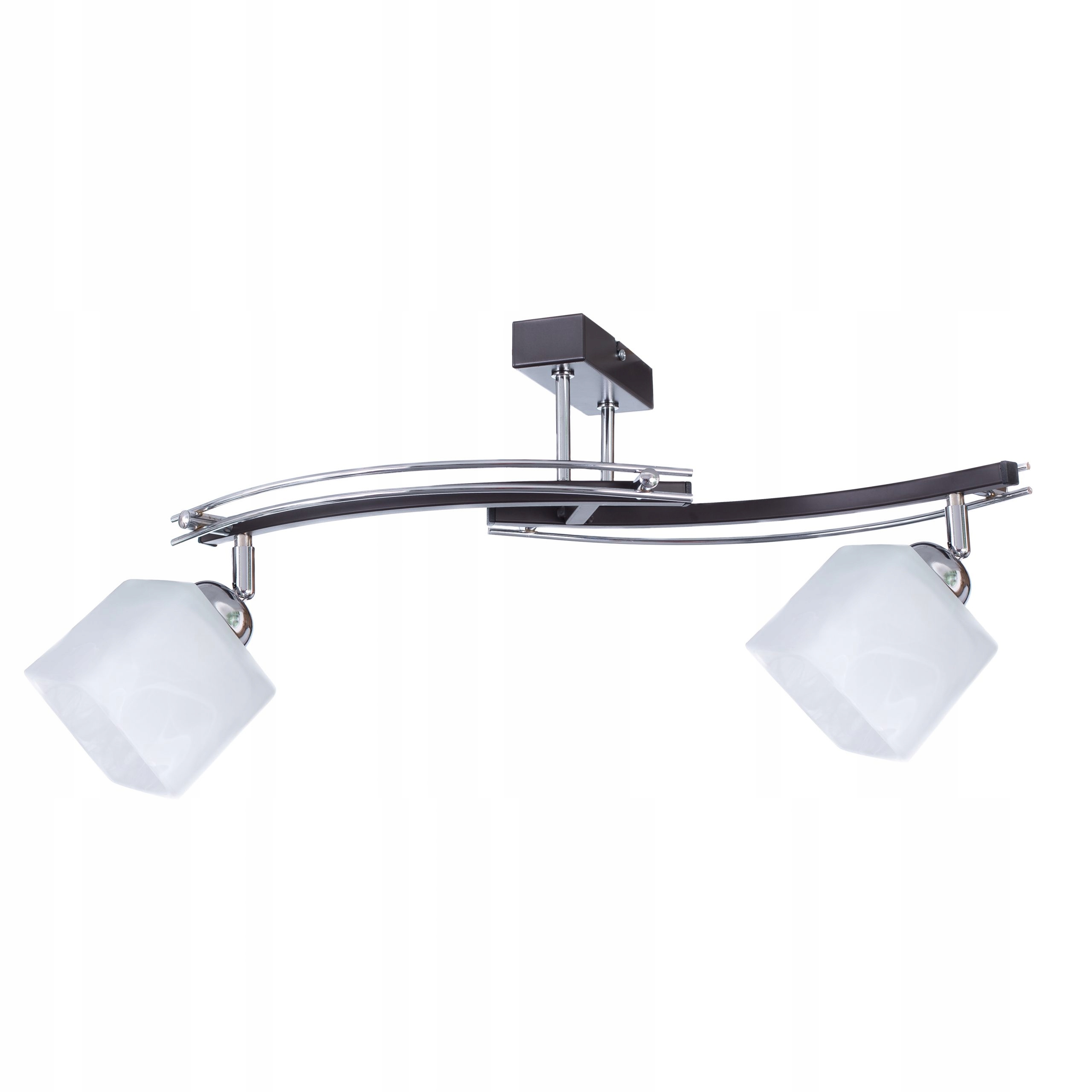 

Larry 2 wenge lampa wisząca chrom kryształ sufitow