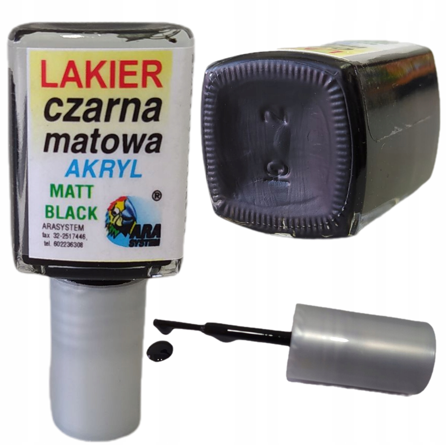

Lakier Samochodowy Zaprawka 10ML Ara Czarny Mat