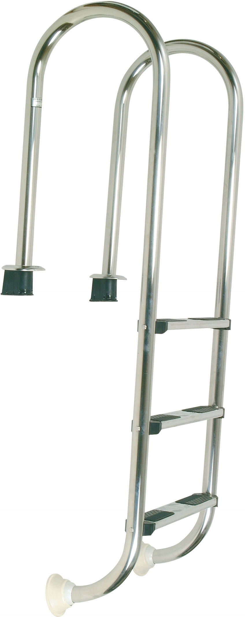 Drabinka MEGA Slim 3-stopniowa, stal nierdzewna (304) + kotwy betonowe