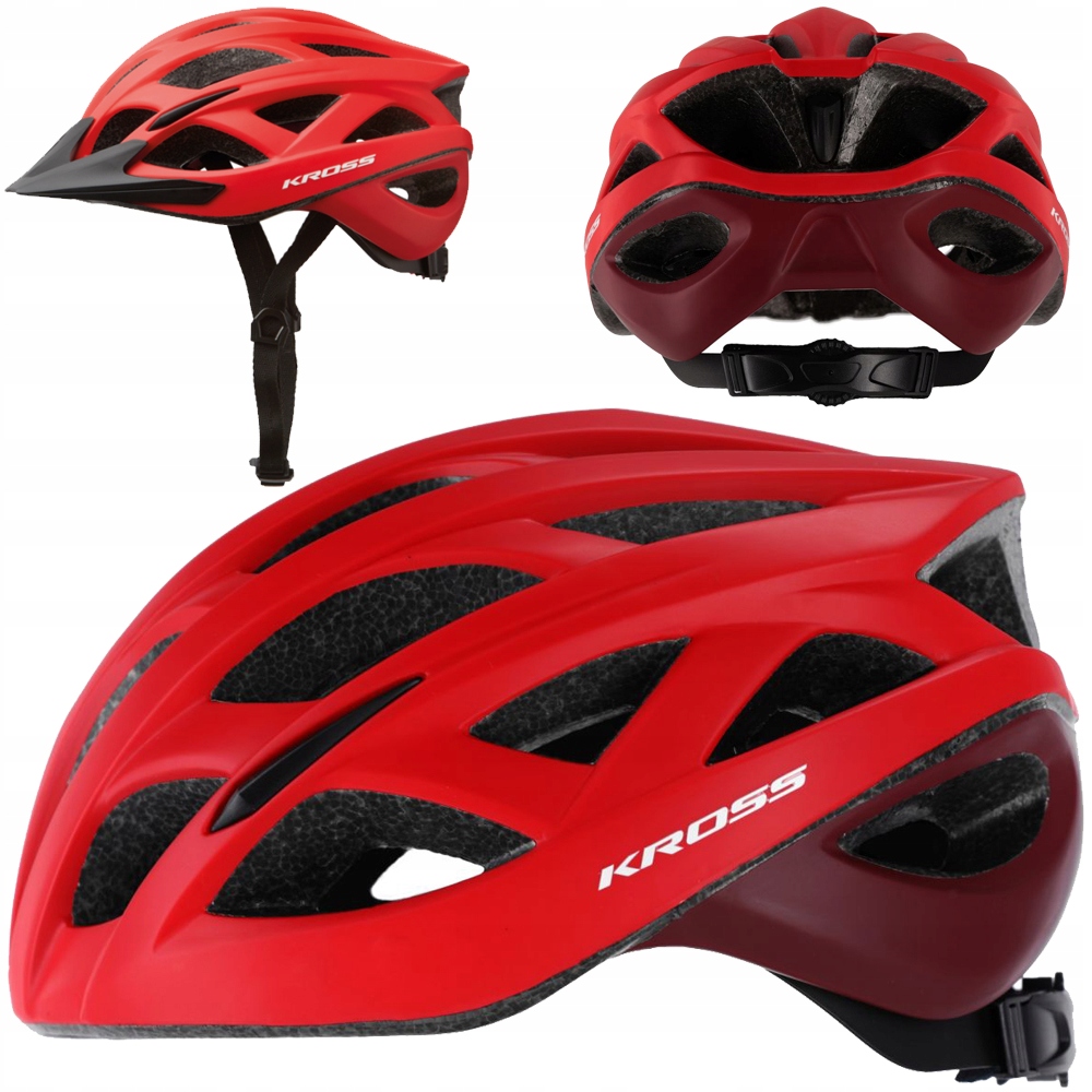 Cyklistická přilba Kross Vinvitore L 58-62 cm Ventilační otvory Mtb Červená