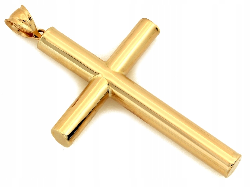 Klasický křížek žluté zlato 585 14k, hmotnost 2.53 g pro ženy i muže