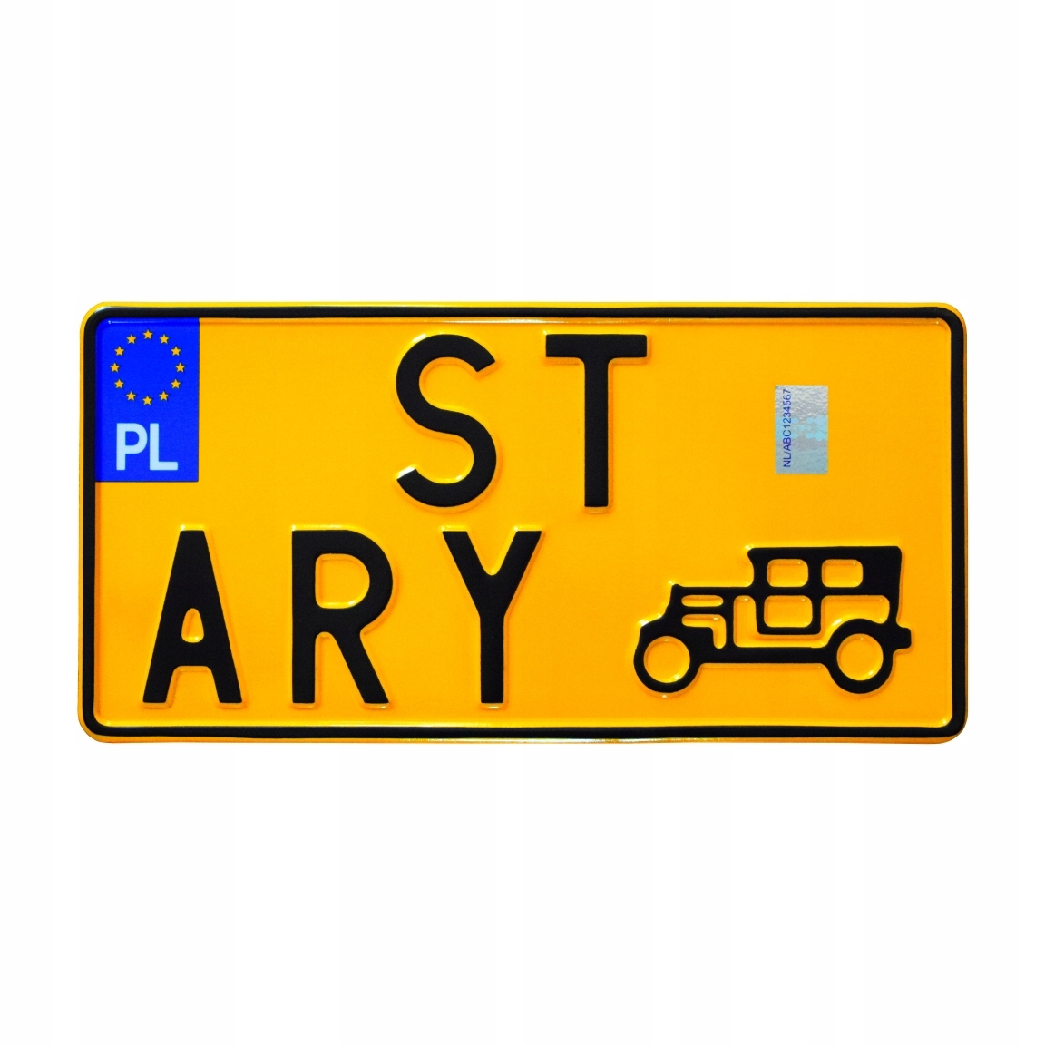 Tablica zabytkowa do ramki rejestracyjnej us usa