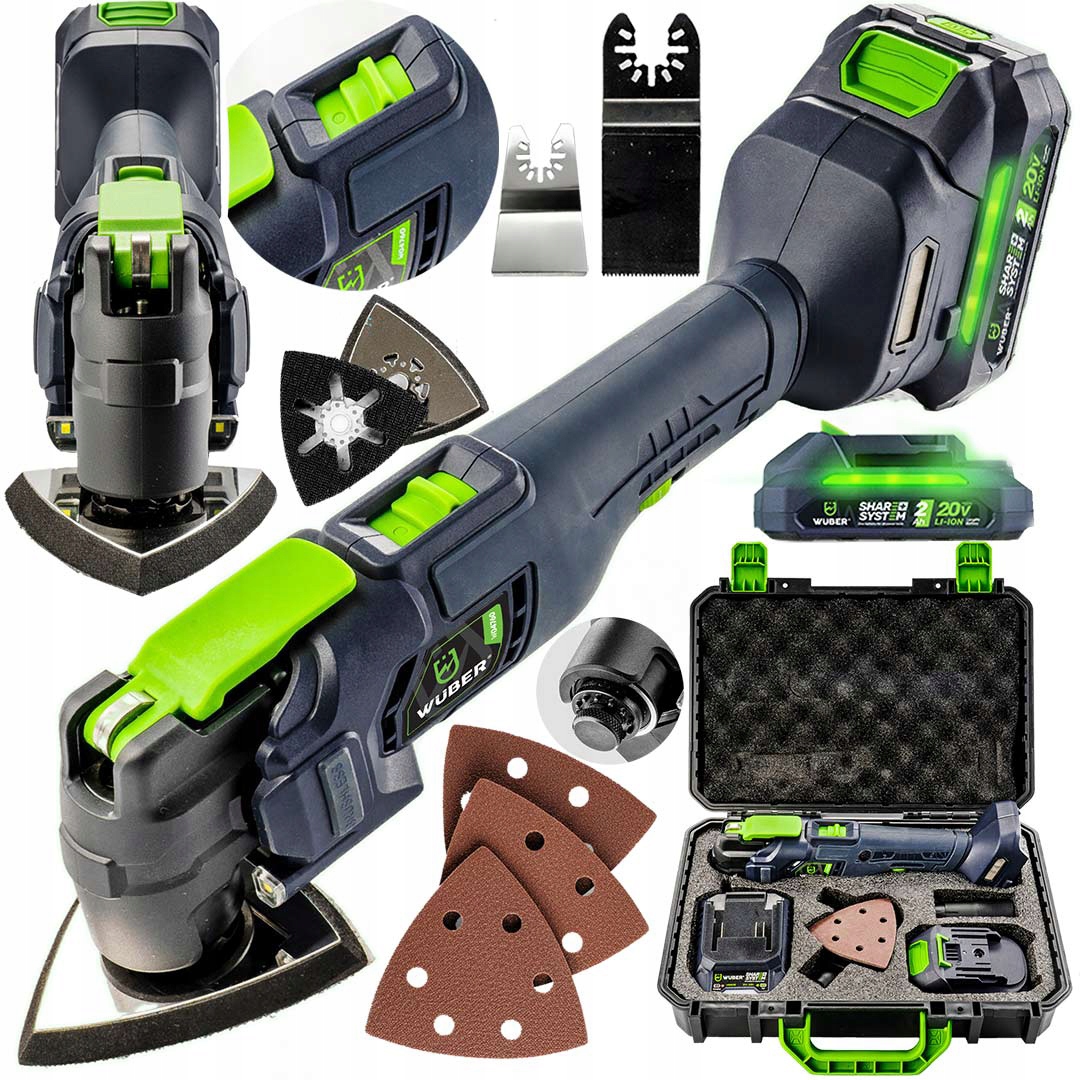 Narzędzie Oscylacyjne 10500-20000 Opm Szlifierka Multitool Akumulator 20V