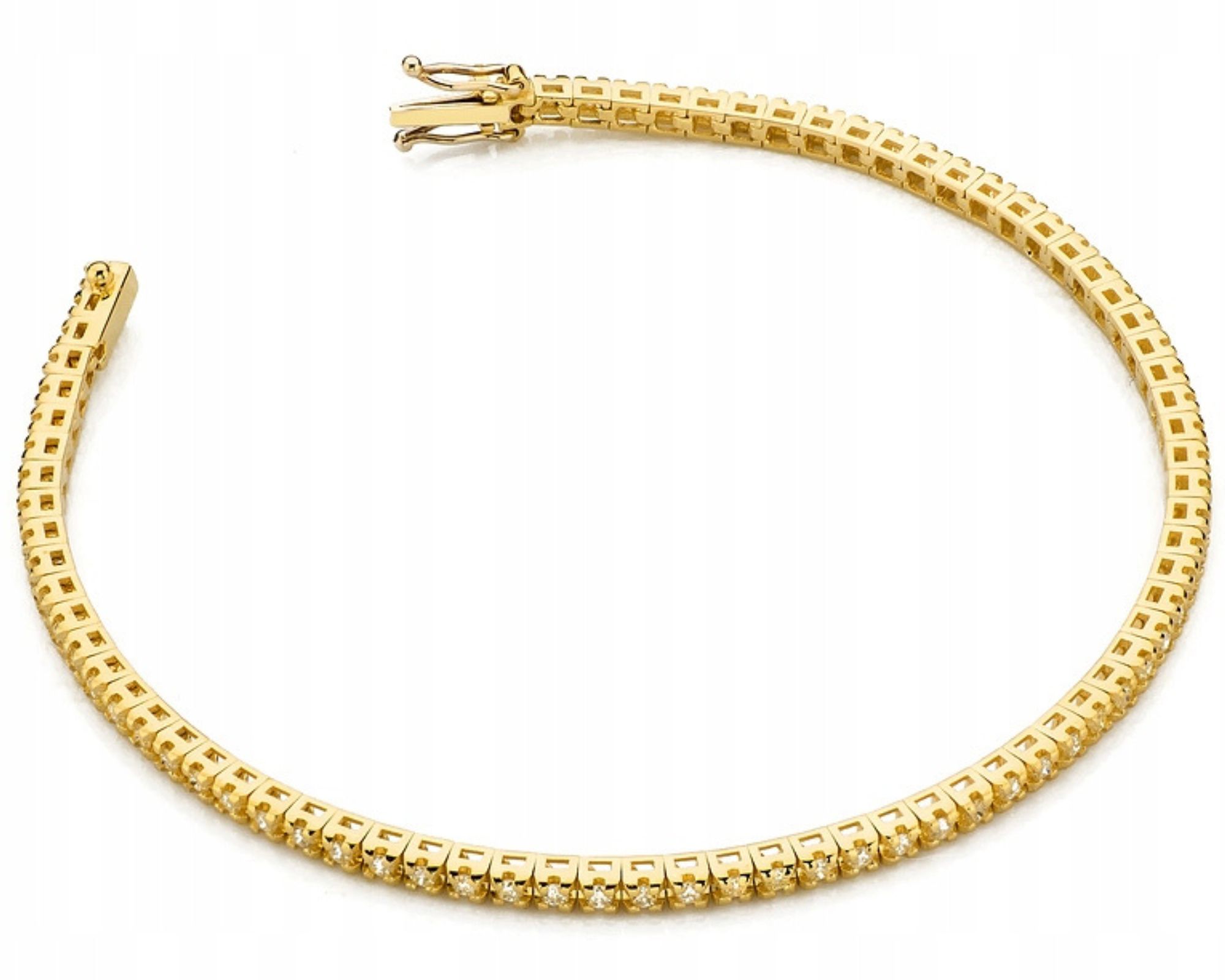 Zlatý náramek S Brilianty 1,07 Ct Gravírování