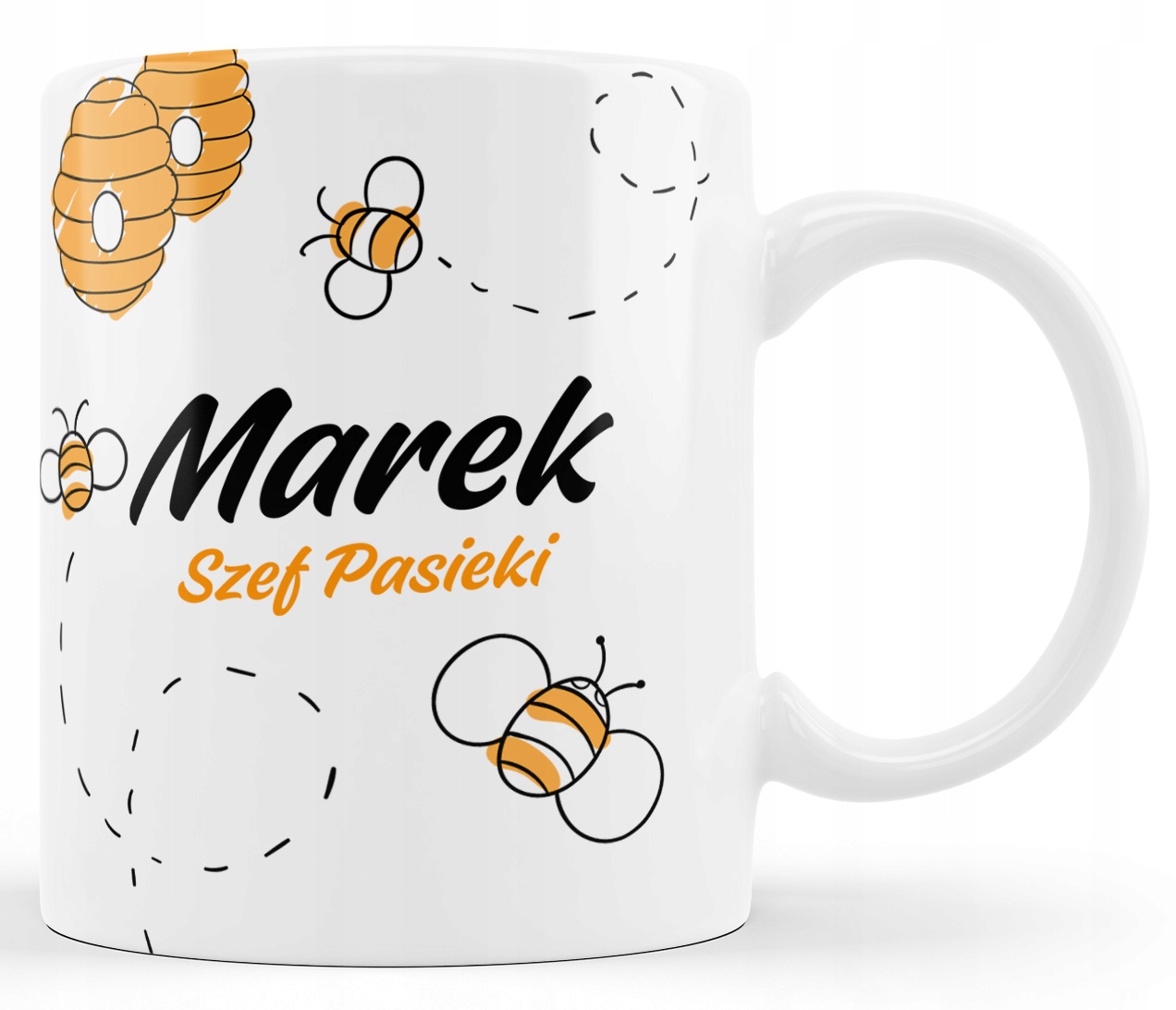 

Kubek pszczelarza. Szefa Pasieki z Twoim imieniem.