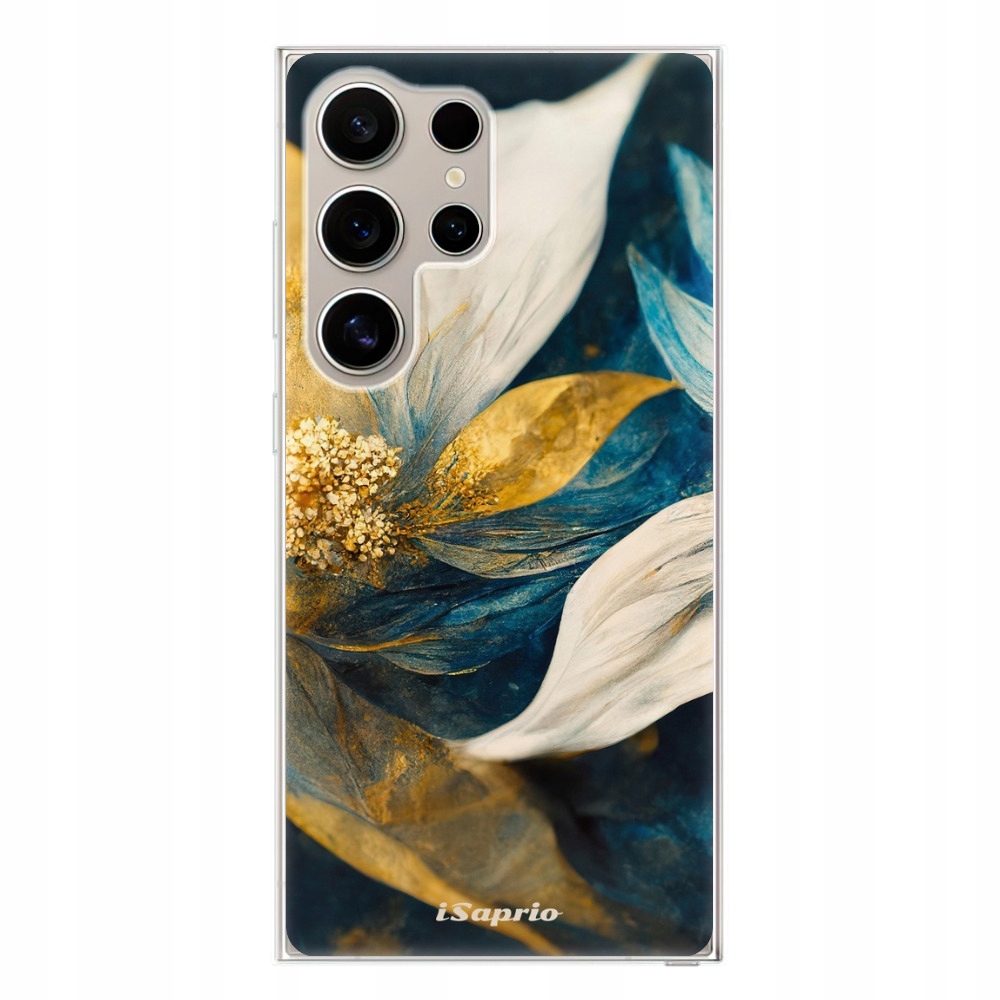 Silikonowe etui iSaprio Gold Petals do Samsung Galaxy S24 Ultra