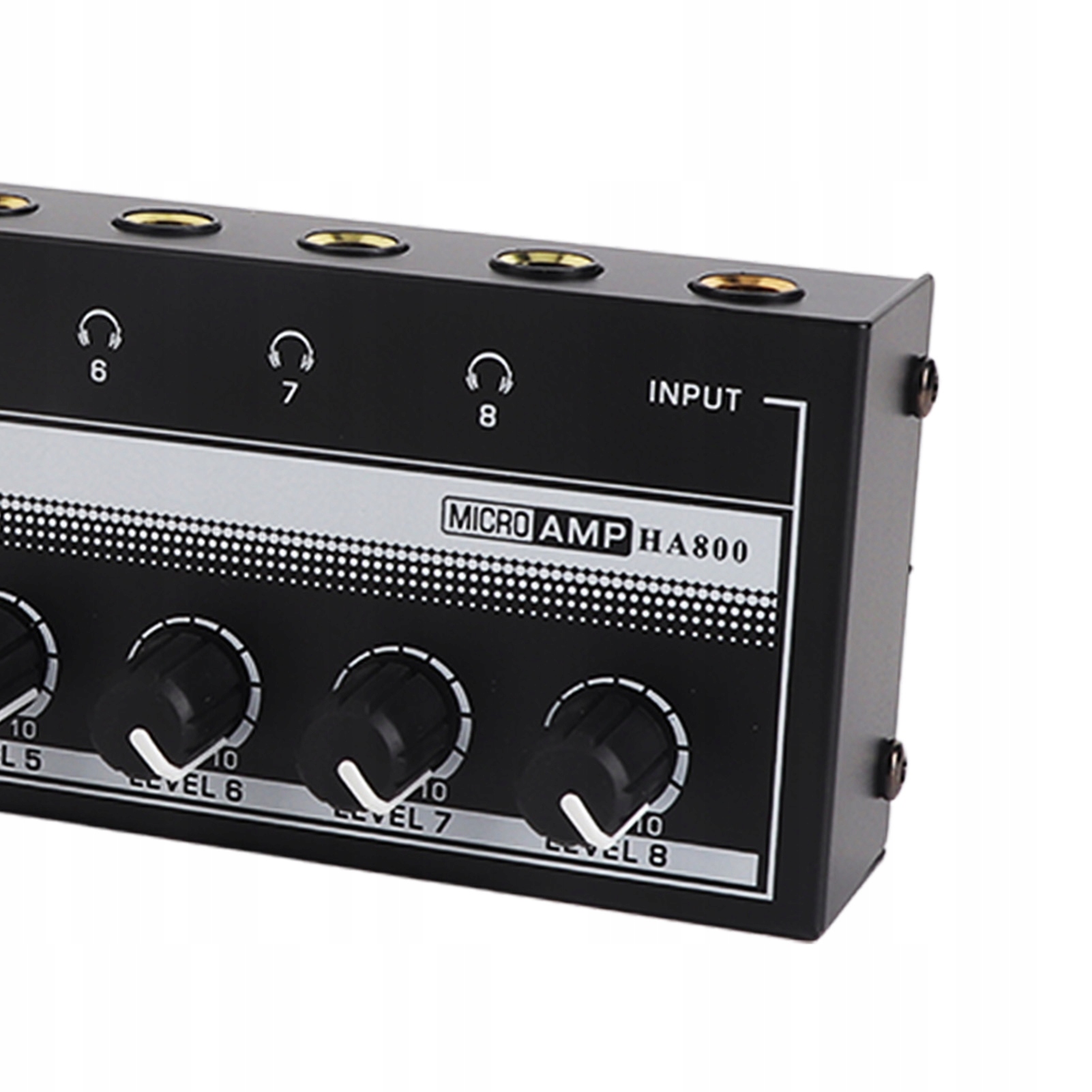 8 KANAŁOWY WZMACNIACZ SŁUCHAWKOWY AMPLIFIER SPLITTER DŹWIĘKU Stan opakowania oryginalne