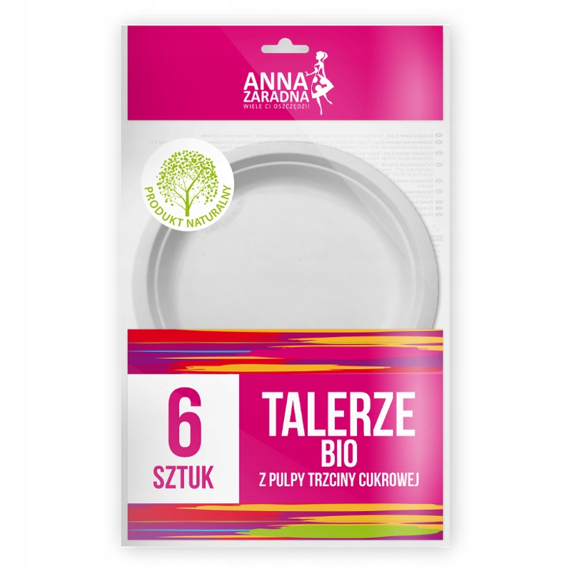 

Anna Zaradna Talerze Okrągłe Bio Ø22 CM 6 Sztuk