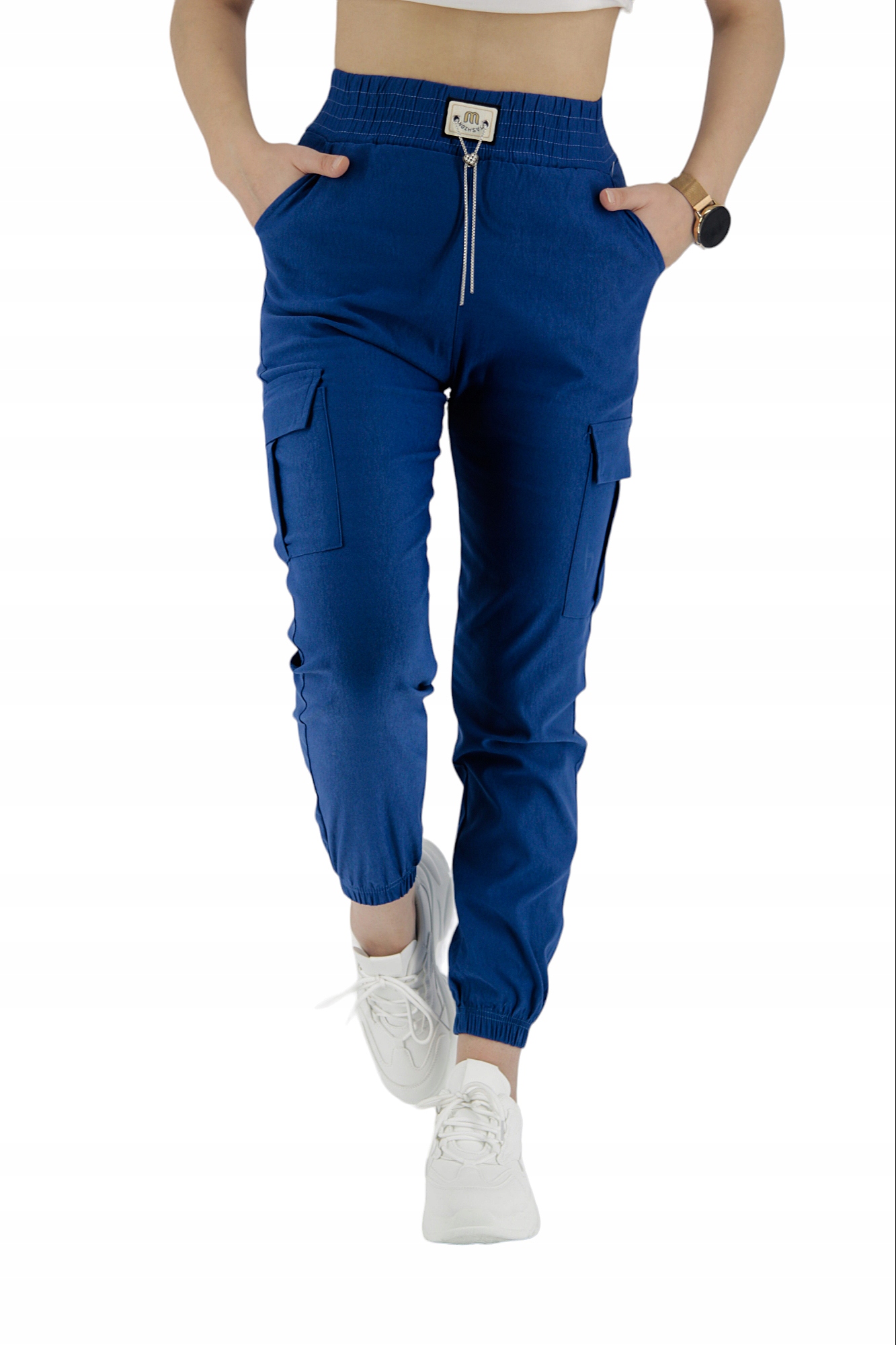 Spodnie Damskie ELASTYCZNE BOJÓWKI F882 N r.2XL