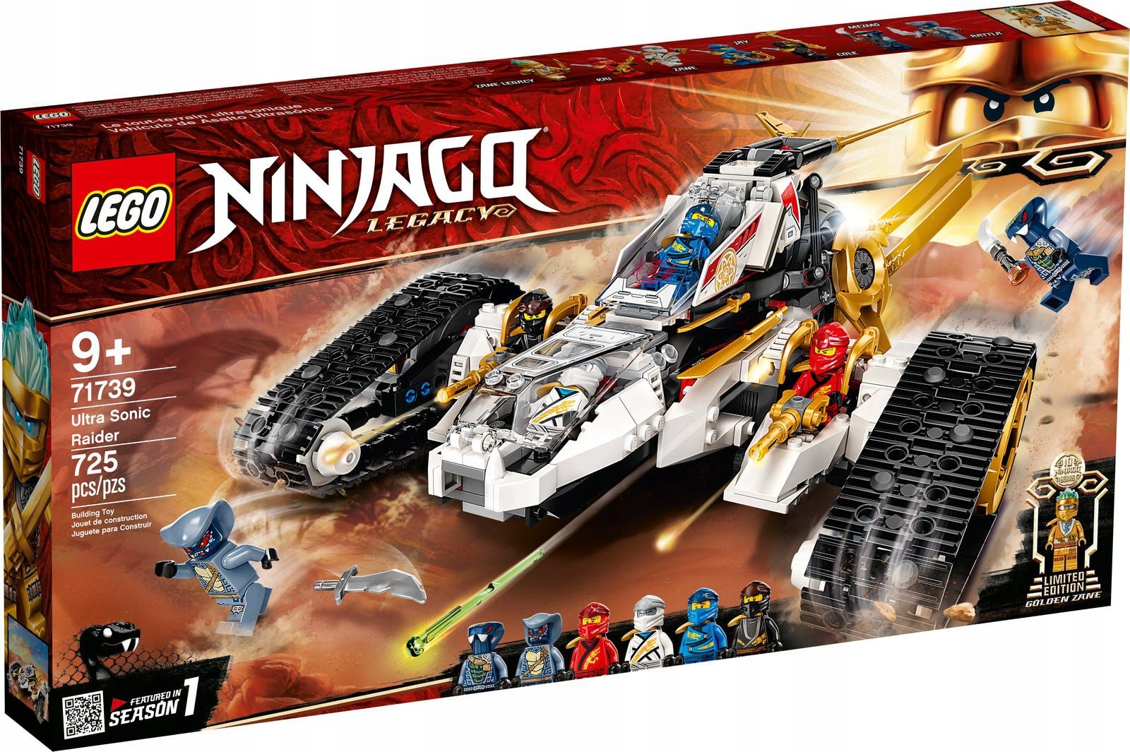 Lego Ninjago 71739 Ultrazvukové vozidlo Nové