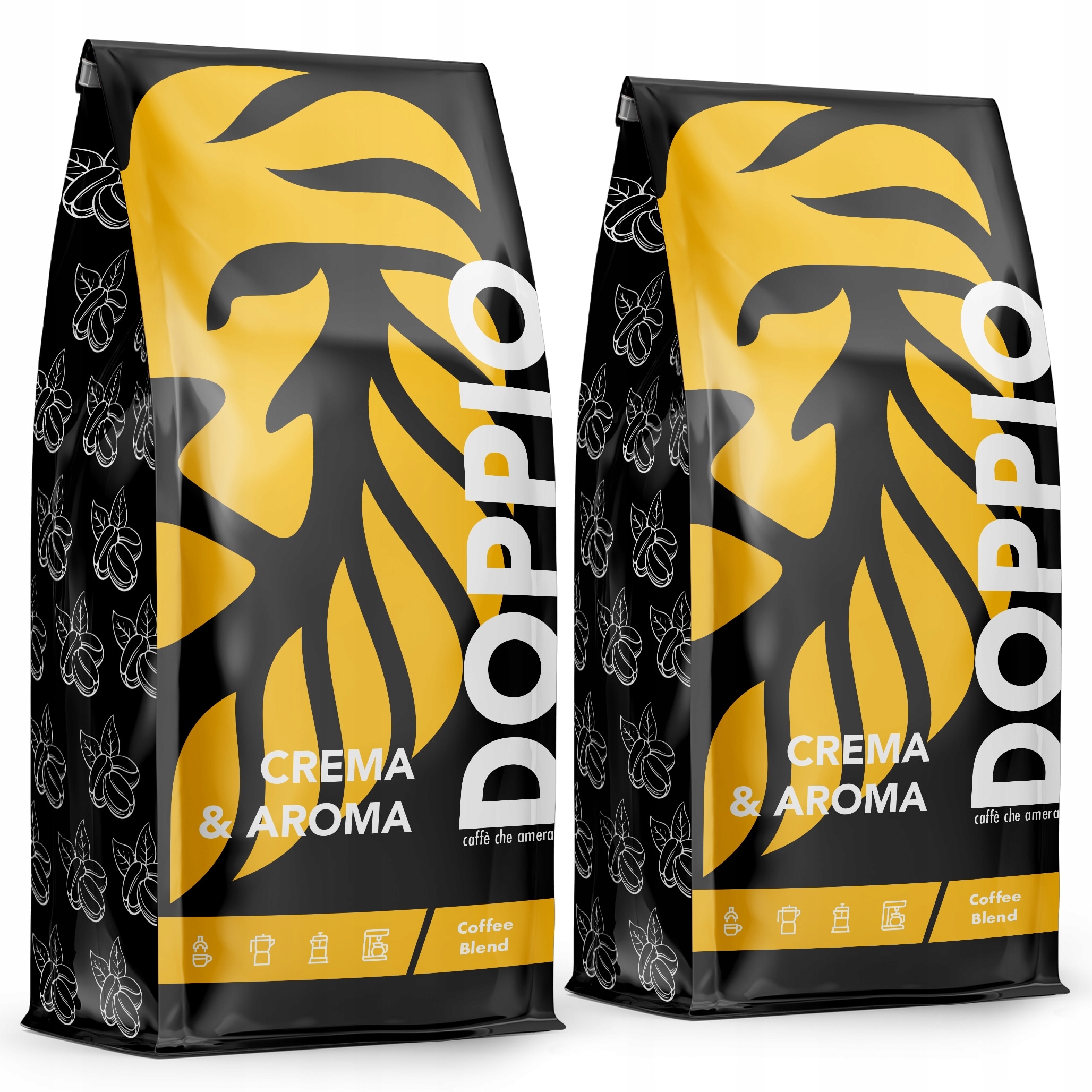 Levně Káva zrnková Arabica Blue Orca Coffee Doppio Crema & Aroma 1000 g