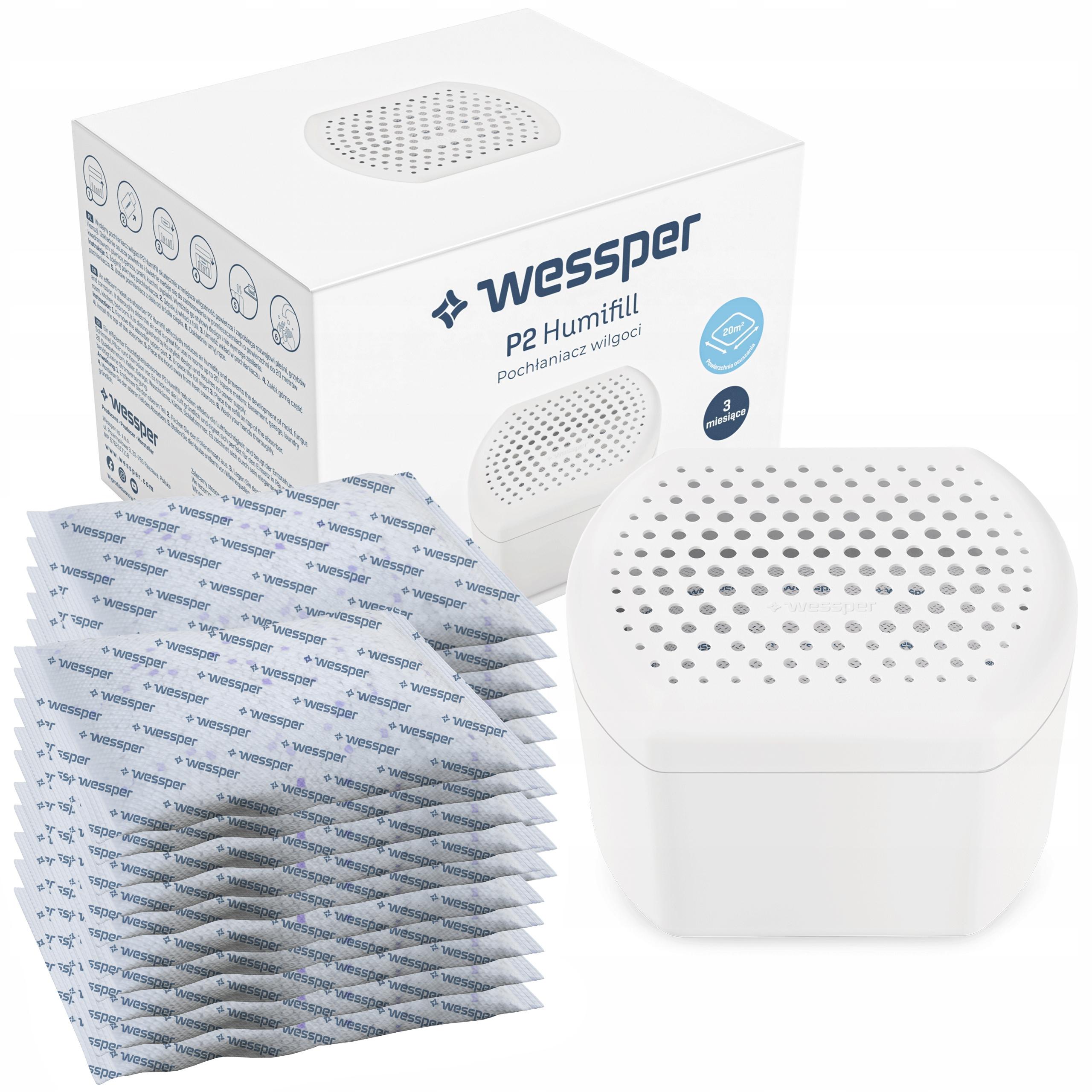 Pohlcovač vlhkosti Wessper P2 Humifill 20x levandulová náplň 250 g silná