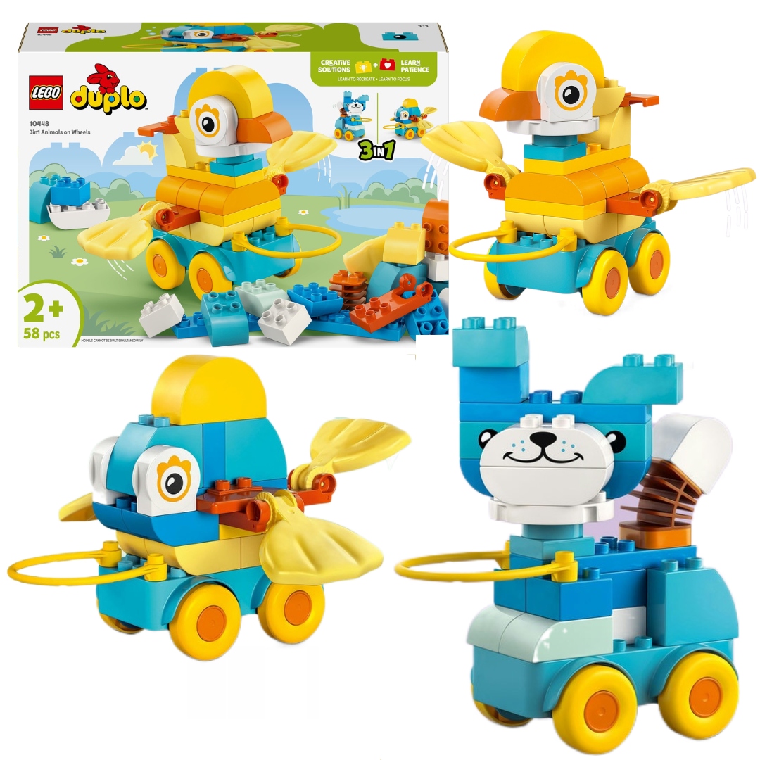 Lego Duplo 10448 3v1 Zvířata na kolečkách