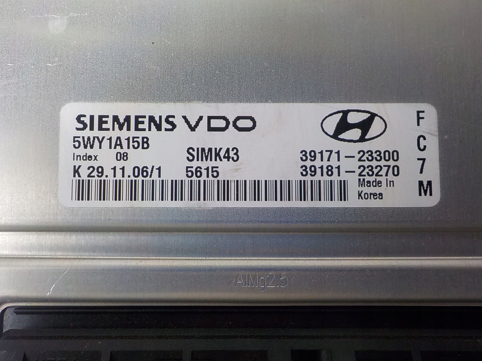 HYUNDAI TUCSON e computer Centralina 39171-23300 5WY1A15B