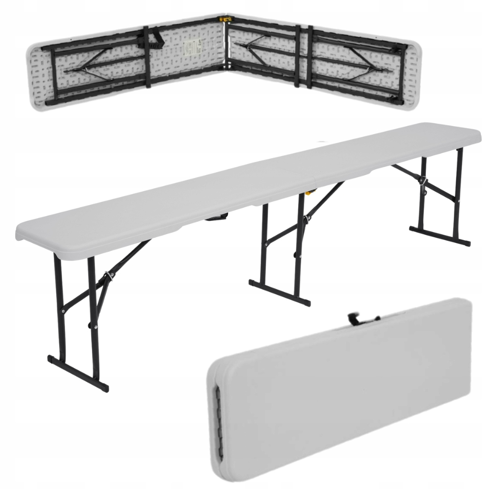 Zahradní skládací cateringová lavička Eventová kempingová 183 cm