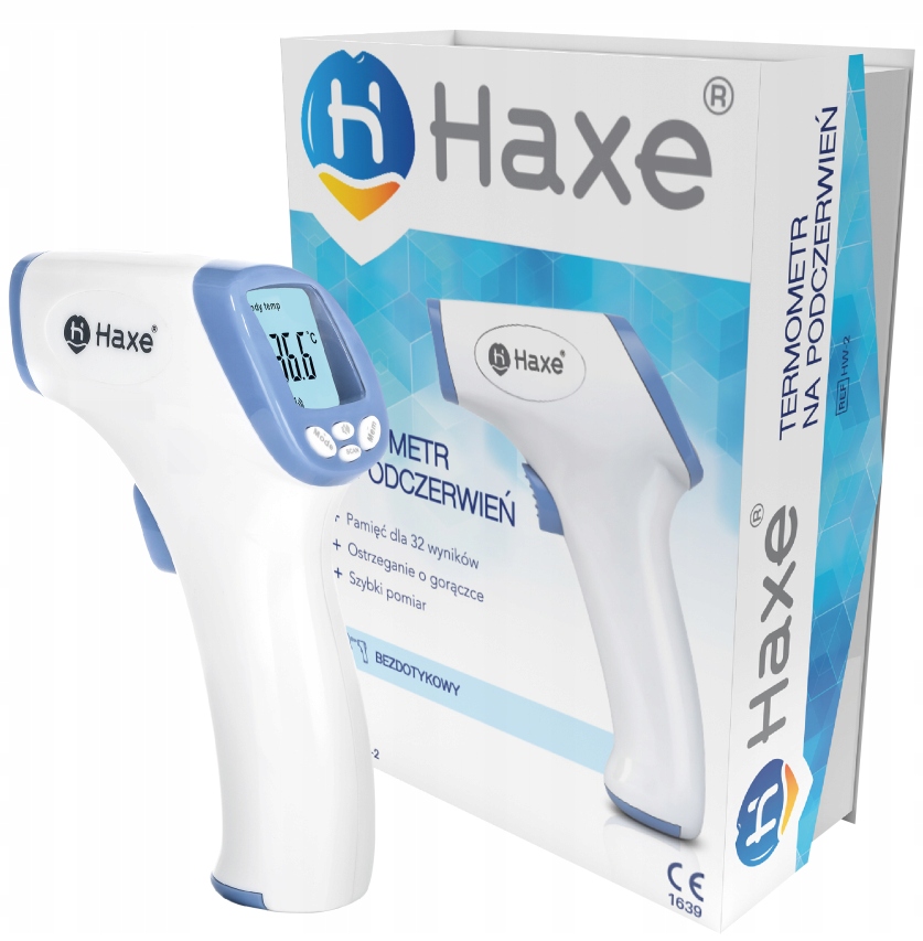 

Haxe bezdotykowy termometr na podczerwień HW-2