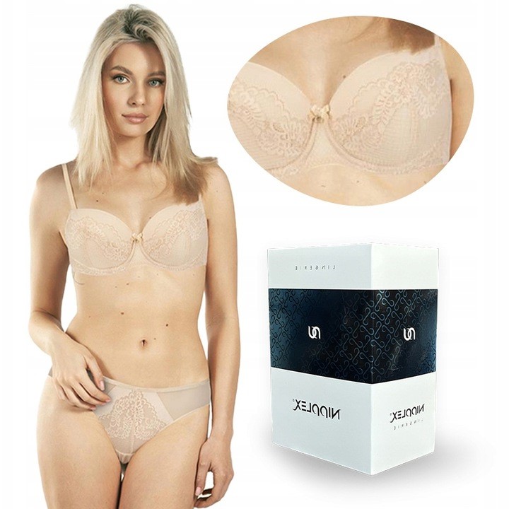 Biustonosz Nipplex Casilda II Push Up beżowy 75B