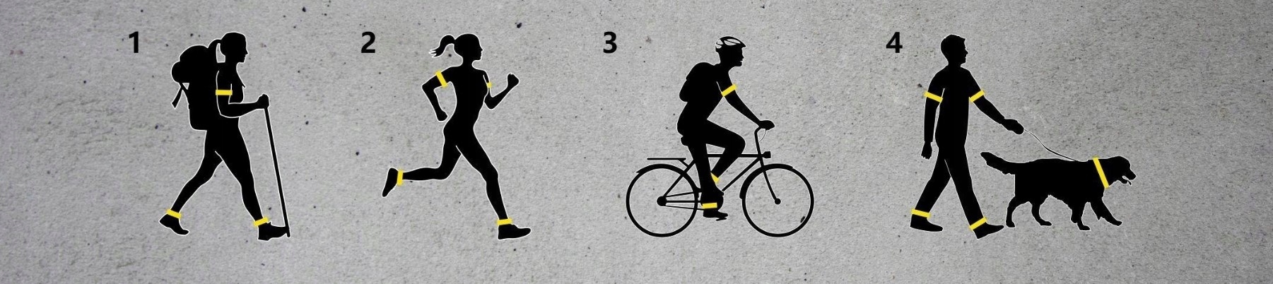 2x OPASKA ODBLASKOWA DIODY LED OPASKI ODBLASKOWE DO BIEGANIA NA SPACER Marka Mascot