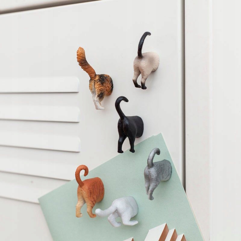 CAT BUTT MAGNETS SET OF 6