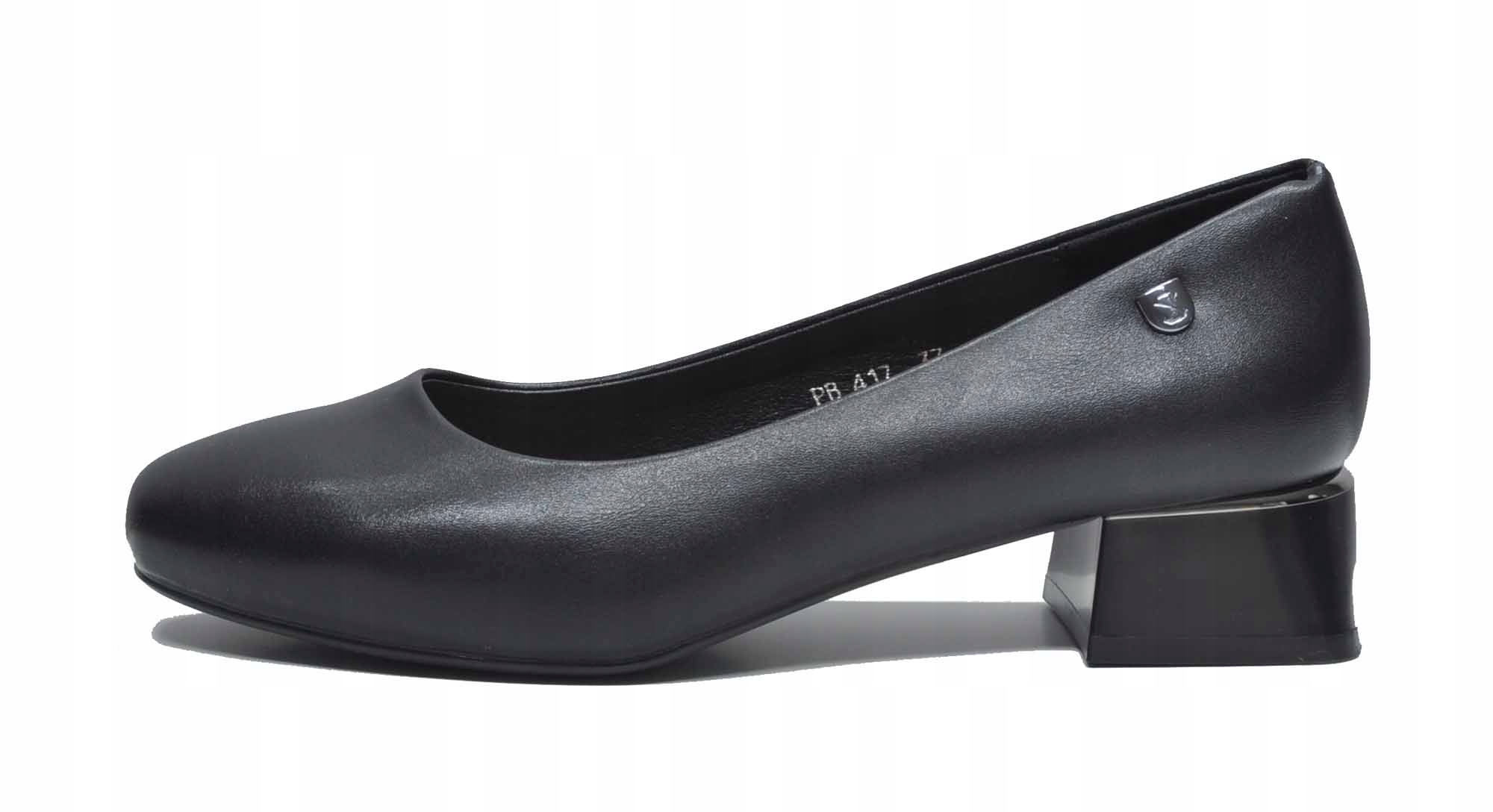 Sergio Leone PB417 Czarne Czółenka R.39