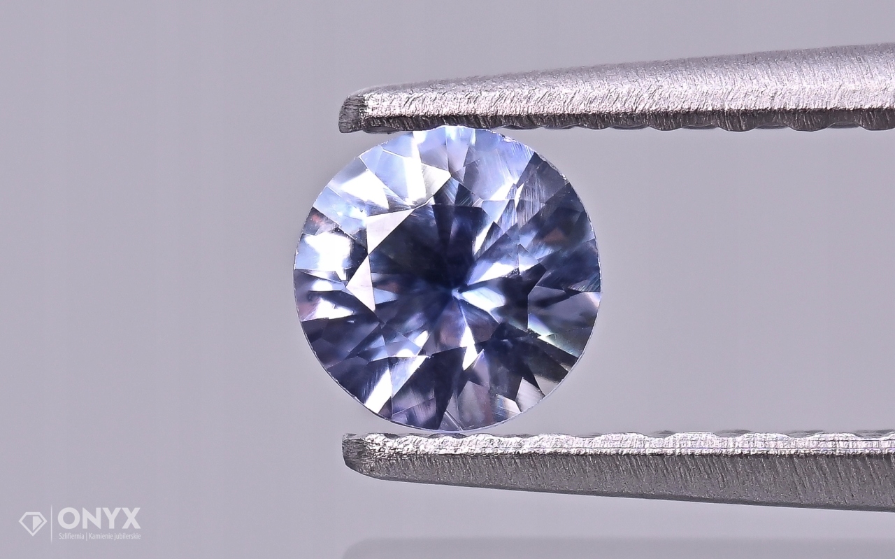 Fazetovaný safír kulatý fi 3,5 mm