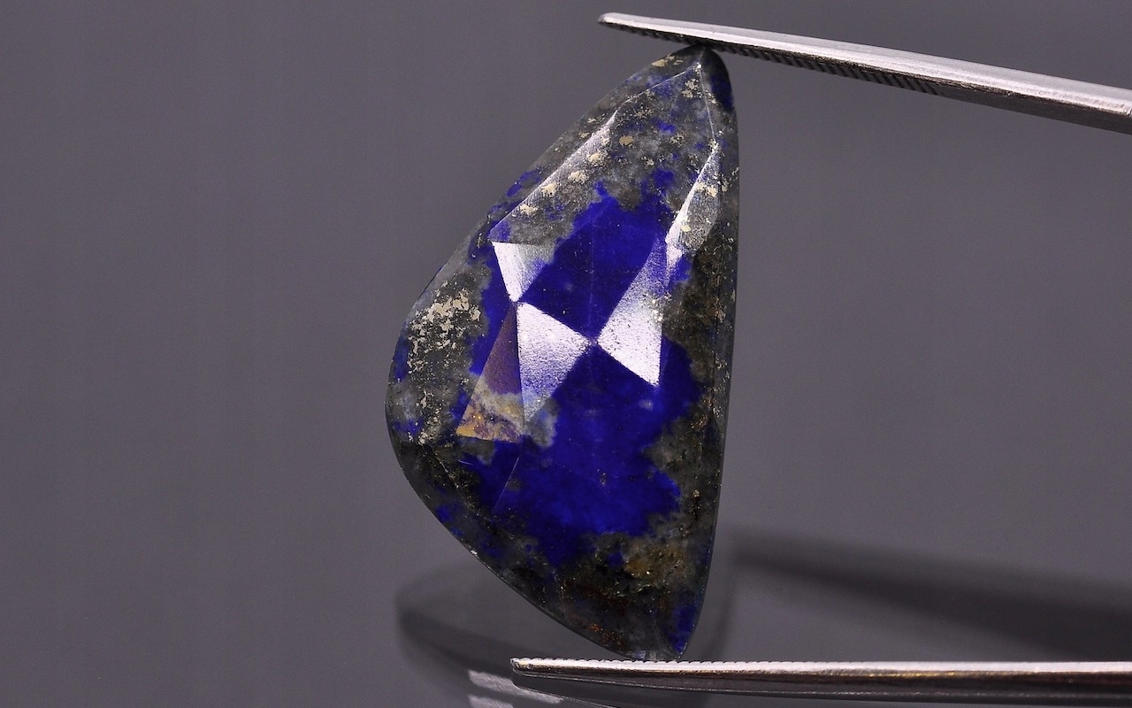 Lapis lazuli rozeta fantazijní 28x15 mm
