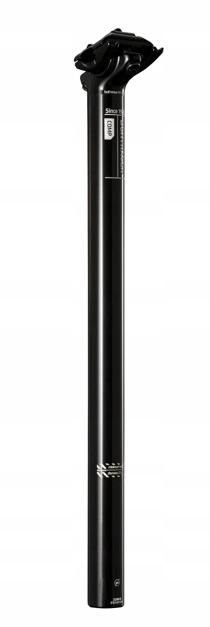 Sztyca podsiodłowa Bontrager Comp 8 mm offset 31,6 x 400 mm czarna